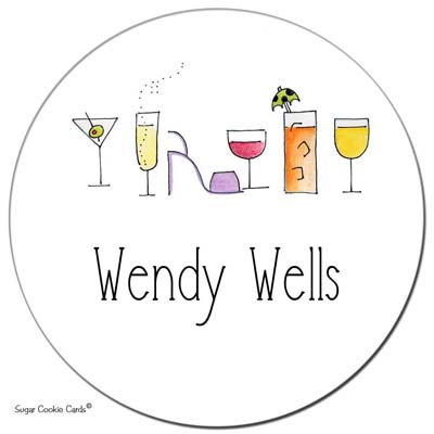 Sugar Cookie Gift Stickers - Girls Night